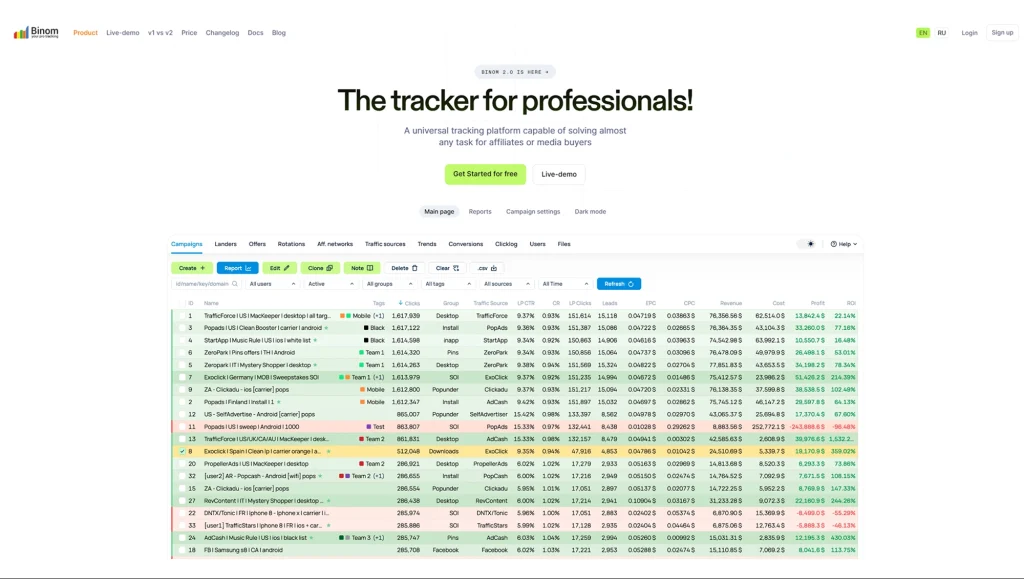 affiliate marketing binom