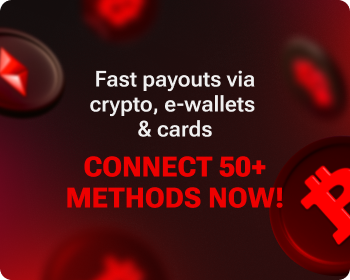 Fast payouts via crypto, e-wallets & cards — connect 50+ methods now!